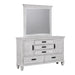 Franco Rectangular Dresser Mirror Antique White - Furniture Stars (Chicago, IL)