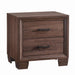 Brandon 2-drawer Nightstand Medium Warm Brown - Furniture Stars (Chicago, IL)