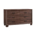 Brandon 6-drawer Dresser Medium Warm Brown - Furniture Stars (Chicago, IL)
