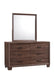 Brandon Framed Dresser Mirror Medium Warm Brown - Furniture Stars (Chicago, IL)