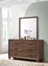 Brandon Framed Dresser Mirror Medium Warm Brown - Furniture Stars (Chicago, IL)