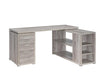 Yvette L-shape Office Desk Grey Driftwood - Furniture Stars (Chicago, IL)