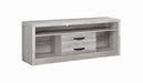 Burke 2-drawer TV Console Grey Driftwood - Furniture Stars (Chicago, IL)