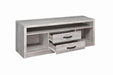 Burke 2-drawer TV Console Grey Driftwood - Furniture Stars (Chicago, IL)
