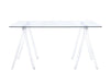 Amaturo Writing Desk with Glass Top Clear - Furniture Stars (Chicago, IL)