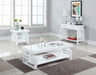 Schmitt Rectangular End Table High Glossy White - Furniture Stars (Chicago, IL)