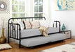 Marina Twin Metal Daybed with Trundle Black - Furniture Stars (Chicago, IL)