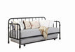 Marina Twin Metal Daybed with Trundle Black - Furniture Stars (Chicago, IL)