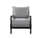 Blanchett Cushion Back Accent Chair Grey and Black - Furniture Stars (Chicago, IL)