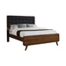 Robyn Eastern King Bed with Upholstered Headboard Dark Walnut - Furniture Stars (Chicago, IL)
