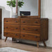 Robyn 6-drawer Dresser Dark Walnut - Furniture Stars (Chicago, IL)