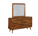 Robyn Rectangular Dresser Mirror Dark Walnut - Furniture Stars (Chicago, IL)