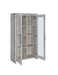 Alejo 2-door Tall Cabinet Grey Driftwood - Furniture Stars (Chicago, IL)