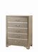 Beaumont 5-drawer Rectangular Chest Champagne - Furniture Stars (Chicago, IL)
