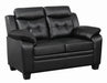Finley Tufted Upholstered Loveseat Black - Furniture Stars (Chicago, IL)