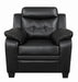 Finley Tufted Upholstered Chair Black - Furniture Stars (Chicago, IL)