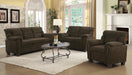 Clementine Upholstered Chair with Nailhead Trim Brown - Furniture Stars (Chicago, IL)