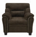 Clementine Upholstered Chair with Nailhead Trim Brown - Furniture Stars (Chicago, IL)