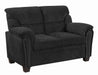 Clementine Upholstered Loveseat with Nailhead Trim Grey - Furniture Stars (Chicago, IL)