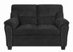 Clementine Upholstered Loveseat with Nailhead Trim Grey - Furniture Stars (Chicago, IL)