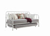 Marina Twin Metal Daybed with Trundle White - Furniture Stars (Chicago, IL)