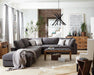 Lamont Rectangular Upholstered Bench Natural and Navy - Furniture Stars (Chicago, IL)