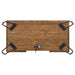 Sheeran Writing Desk with 4 Hidden Storages Rustic Amber - Furniture Stars (Chicago, IL)