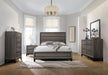 Watson Queen Bed Grey Oak and Black - Furniture Stars (Chicago, IL)