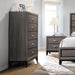 Watson 5-drawer Chest Grey Oak and Black - Furniture Stars (Chicago, IL)