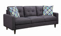 Watsonville Tufted Back Sofa Grey - Furniture Stars (Chicago, IL)