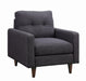 Watsonville Tufted Back Chair Grey - Furniture Stars (Chicago, IL)