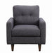 Watsonville Tufted Back Chair Grey - Furniture Stars (Chicago, IL)