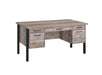 Samson 4-drawer Office Desk Weathered Oak - Furniture Stars (Chicago, IL)