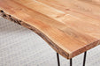 Sherman Rectangular Dining Table Natural Acacia and Matte Black - Furniture Stars (Chicago, IL)