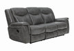 Conrad Upholstered Motion Sofa Cool Grey - Furniture Stars (Chicago, IL)