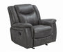 Conrad Upholstered Motion Glider Recliner Grey - Furniture Stars (Chicago, IL)