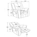 Conrad Upholstered Motion Glider Recliner Grey - Furniture Stars (Chicago, IL)