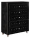 Deanna Deanna 5-drawer Rectangular Chest Black - Furniture Stars (Chicago, IL)