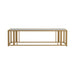 Adri Metal Frame Coffee Table Matte Brass - Furniture Stars (Chicago, IL)