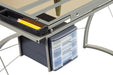 Melo 3-Drawer Drafting Desk Champagne - Furniture Stars (Chicago, IL)