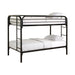Morgan Twin Over Twin Bunk Bed Black - Furniture Stars (Chicago, IL)