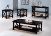 Rachelle 3-piece Occasional Table Set Deep Merlot - Furniture Stars (Chicago, IL)