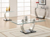 Pruitt Rectangular Sofa Table Satin - Furniture Stars (Chicago, IL)