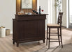 Gabriel Upholstered Counter Height Stools Cappuccino and Beige (Set of 2) - Furniture Stars (Chicago, IL)
