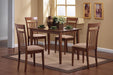 Robles 5-piece Dining Set Chestnut and Tan - Furniture Stars (Chicago, IL)