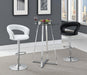 Barraza 29" Adjustable Height Bar Stool Black and Chrome - Furniture Stars (Chicago, IL)