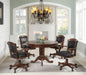 Turk Game Chair with Casters Black and Tobacco - Furniture Stars (Chicago, IL)