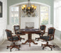 Turk Game Chair with Casters Black and Tobacco - Furniture Stars (Chicago, IL)