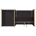 Halston Rectangular Connect-it Office Desk Cappuccino - Furniture Stars (Chicago, IL)
