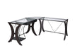 Monterey 3-piece L-shaped Computer Desk Set Cappuccino - Furniture Stars (Chicago, IL)